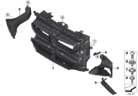 51748074391-PORSCHE CAYENNEAIR DUCT CENTRE