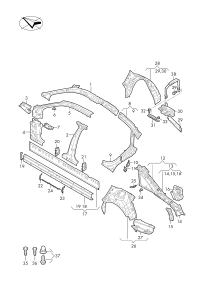 L4K0809263-Reinforcement-C pillar