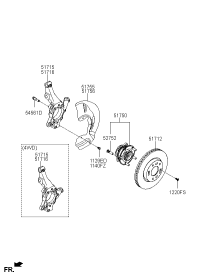 51716H3100-KNUCKLE-FRONT AXLE,RH