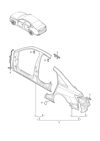 L4KD810075-Frame, quarter panel