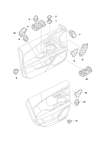 L4GD959851B5PR-Switch, power window regulator