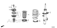 51621T4FH01-Strut unit fr lh