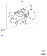 LR013164-WATER PUMP-LR DISCOVERY(L319)