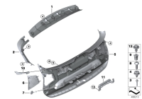 51498073677-Garnish assy-trunk lid upr