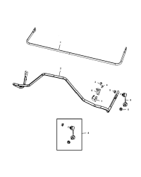 5151813AB-STABILIZER BAR REAR SUSPENSION