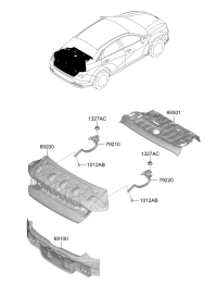 69200BU000-Board assy-luggage