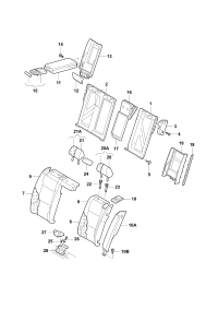 L8K58856814PK-Clip, back unlock ghost (black)