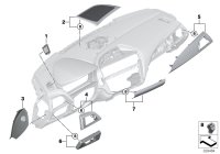 51459205363-Cover-instrument panel satin silver driver