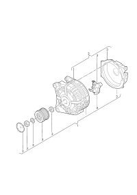 06L903024H-ALTERNATOR 3P 14V/150A/6G-W204