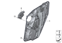 51355A3D065-Rail frame rr door lh