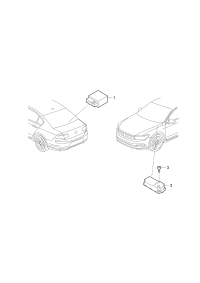L3Q0905861-Control unit, electric steering lock