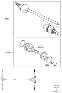 LR018482-BOOT KIT STEERING GEAR