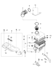 0K55813780-HOSE-AIR INTAKE