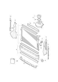 L5CG121251-RADIATOR VW-BORA/AUDI/SKODA