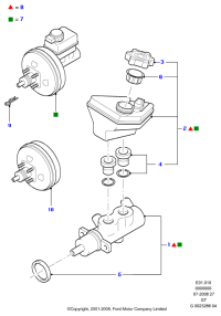 LE2S712005CC-Booster assy-brake