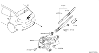 287805AL0A-ARM ASSY-REAR WINDOW WIPER