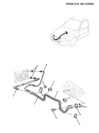 92171679-Tube, oil cooler inlet