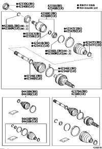 423400E120-SHAFT ASSY, REAR DRIVE, RH