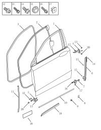 5081002500-W/STRIP ASSY-RR DR SIDE RH
