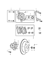V2011271AB-(F)BRAKE PAD KIT RR-V2013776AB