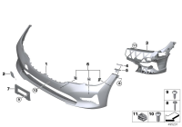 51115A24972-Primed Performance aerodynamic kit f