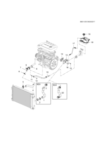 24105060-Housing, engine coolant thermostat (incl 8)