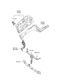 641402C000-MEMBER ASSY-RAD SUPT CTR COMPL