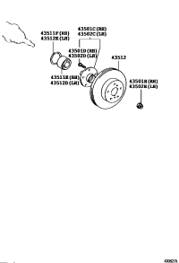 4351242030-DISC, FRONT
