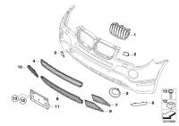 51113416207-Grille opener lh