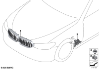 51139853638-SHADOW-LINE RADIATOR GRILLE WITHOUT A CAMERA