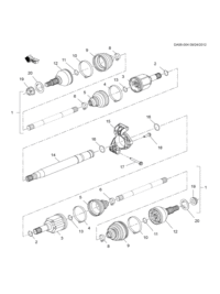 84118079-Shaft, front drive half