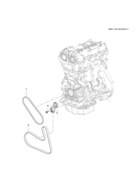 24106904-Belt, water pump
