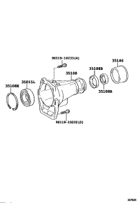 90363C0006-Bearing, radial ball (for transaxle adapter)