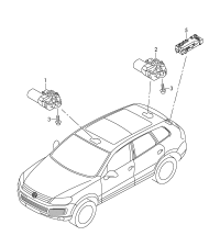 7P6959107-Control unit, for rear hatch cover