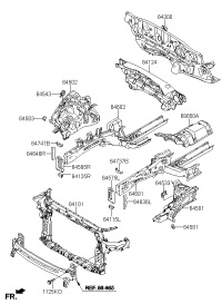 64101B8300-CARRIER ASSY-FR END MODULE