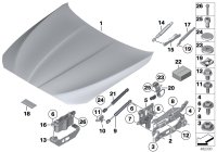 51237203043-Bracket, gas spring, rh/lh