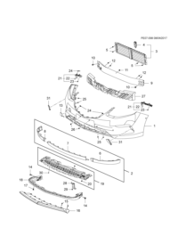 23333468-GARNISH FR BUMPER