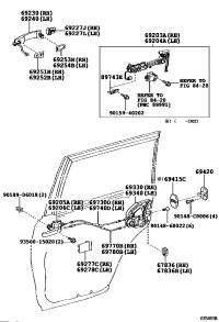 6922760060A2-COVER, REAR DOOR OUTSIDE HANDLE, RH/LH