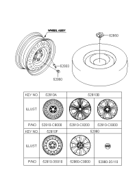 52910C9200-WHEEL ASSY-ALUMINIUM