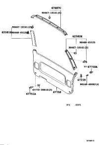 9046708157B2-CLIP(FOR BACK DOOR TRIM)