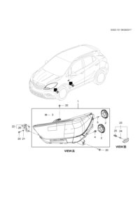 42540191-Headlamp (low fitting, medium