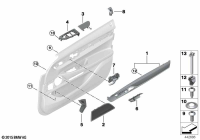 51418077763-Baffle door piano paint front lh