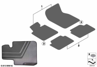 51472407303-Floor mat f/lft