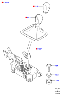 3M5R7217CB-Knob-shift lever