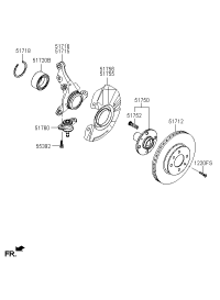 517150C000-KNUCKLE-FRONT AXLE,LH