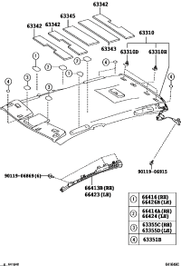 633110N011B0-HEADLINING ROOF