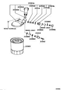 2330359015-ELEMENT ASSY, FUEL FILTER