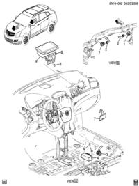 13599654-Sensor & diagnosis module-air bag