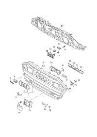 4KG853651CRN4-Radiator grille
