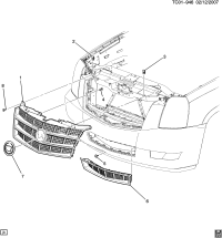 25957702-GRILLE,FRT LWR(SILVER)